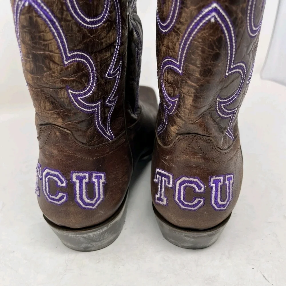 TCU Horned Frogs Men's Board Room Gameday Boots SZ 15